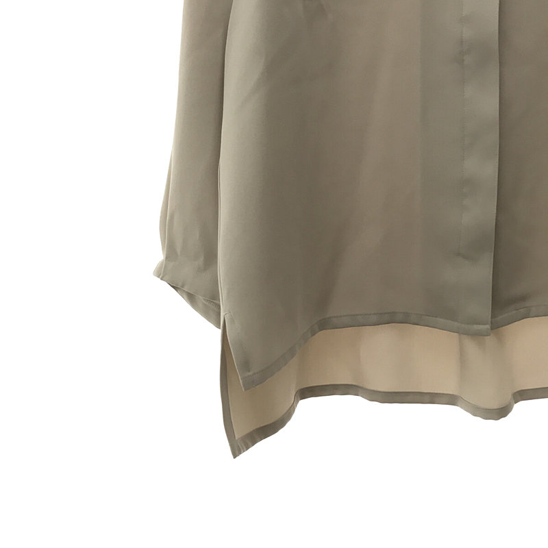 foufou / フーフー ダブルフェイスサテン ブラウス