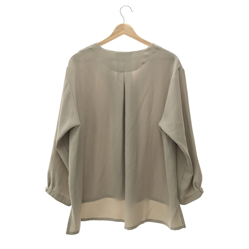 foufou / フーフー ダブルフェイスサテン ブラウス