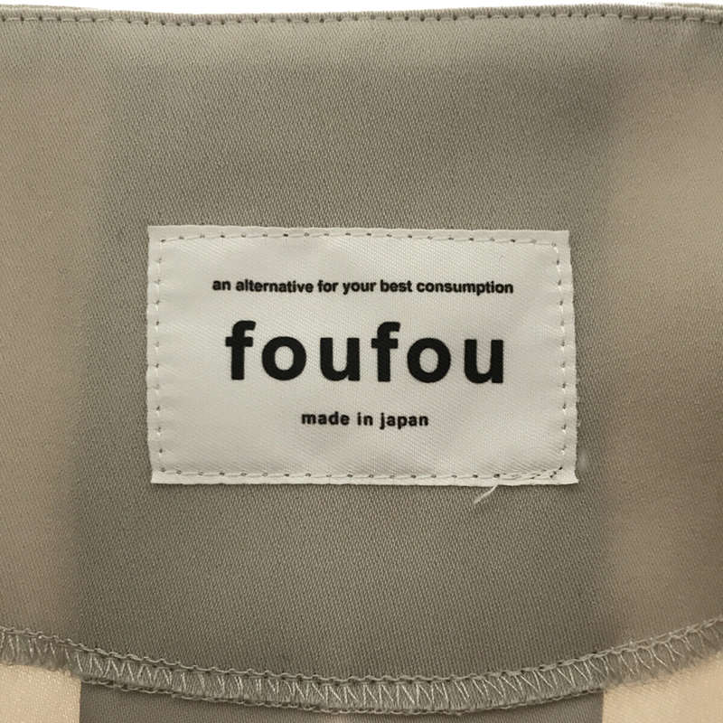 foufou / フーフー ダブルフェイスサテン ブラウス