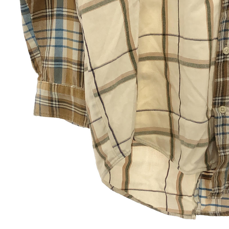 MALION vintage / マリオンヴィンテージ 2WAY コットン チェック シャツ