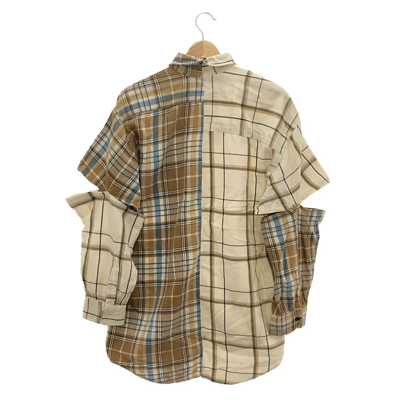 MALION vintage / マリオンヴィンテージ 2WAY コットン チェック シャツ