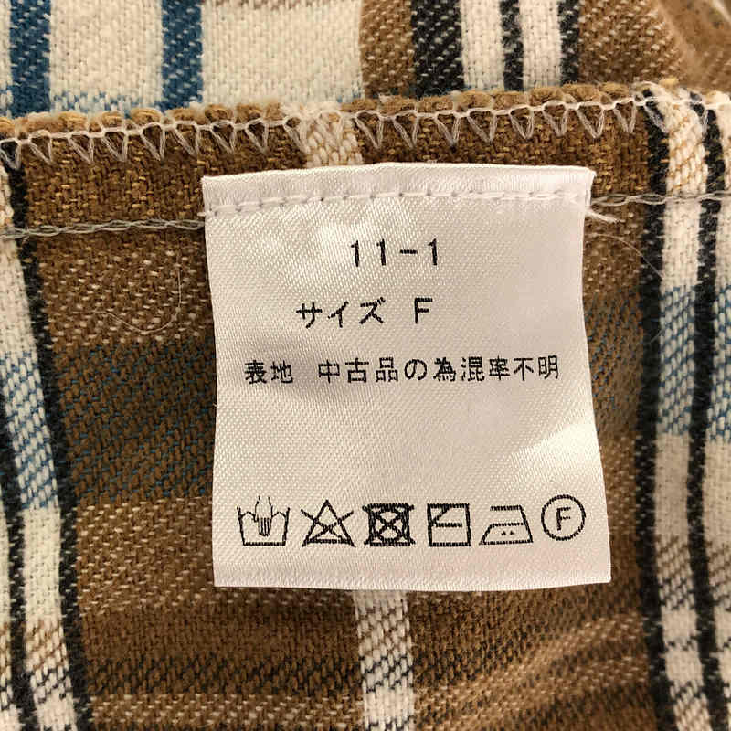 MALION vintage / マリオンヴィンテージ 2WAY コットン チェック シャツ