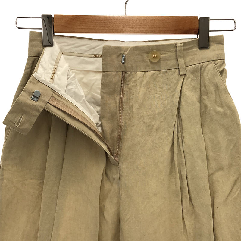 Acne Studios / アクネストゥディオズ リネン 2タック スラックスパンツ