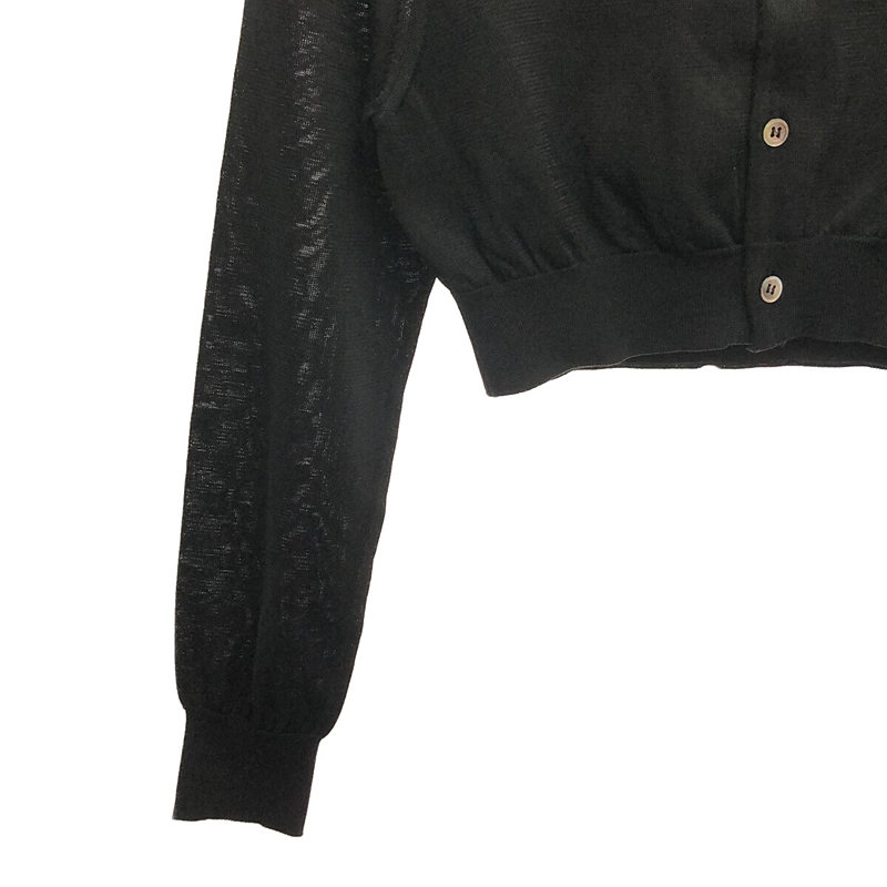 COMME des GARCONS / コムデギャルソン Blue Witches / ブルー・ウィッチ ポリエステル レイヤード ショート ニットカーディガン