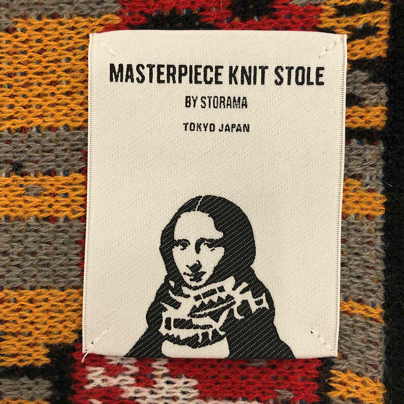 STORAMA / ストラマ MASTERPIECE KNIT STOLE 総柄 ジャガード ニット ストール