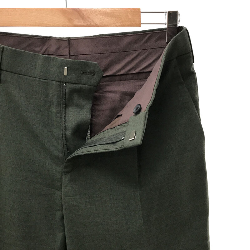 kolor / カラー T/Wトロピカル 1タックテーパードパンツ