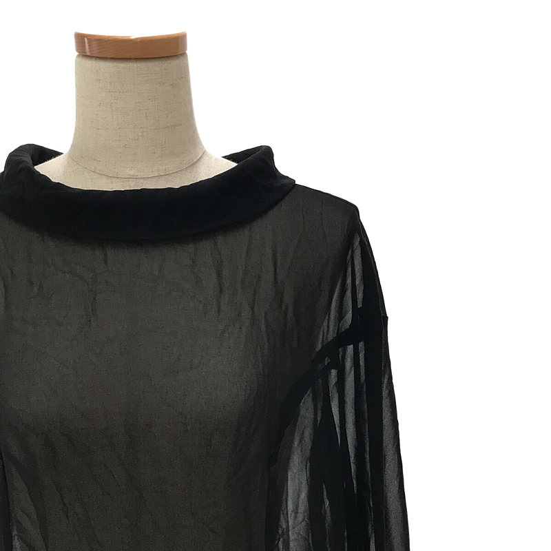 COMME des GARCONS / コムデギャルソン The Beauty of Unfinish / 未完成が持つ美しさ ポリエステル ギャザー プリーツ シアートップス