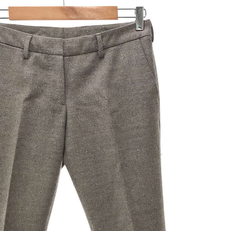 INCOTEX / インコテックス ウール ラメスラックスパンツ