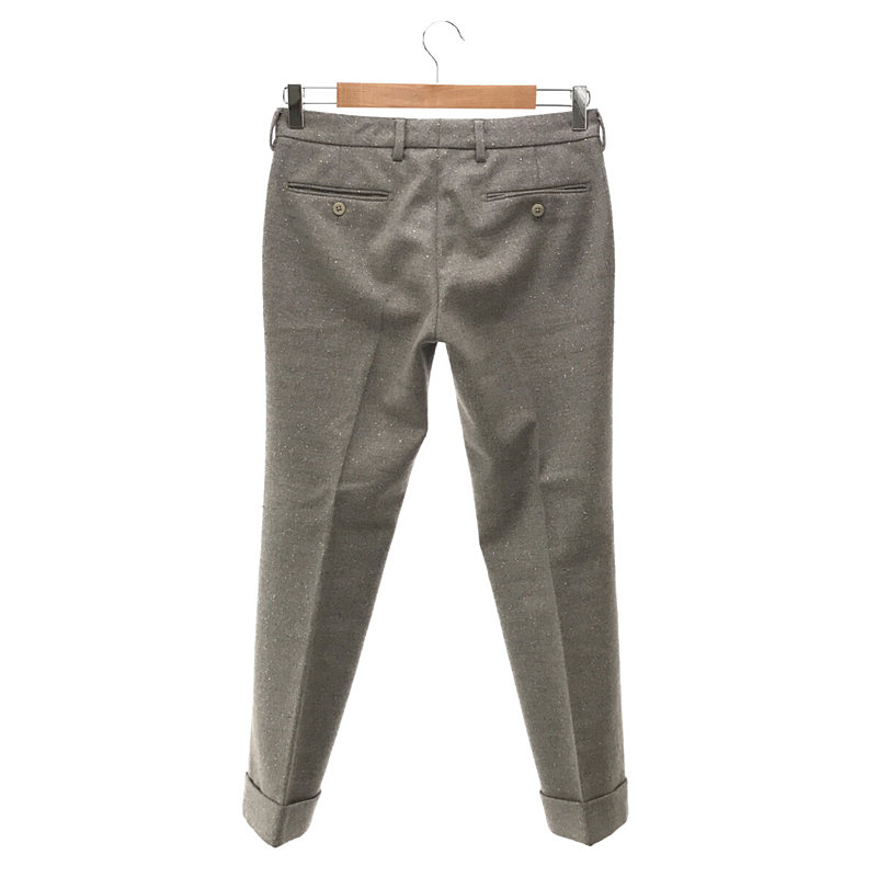 INCOTEX / インコテックス ウール ラメスラックスパンツ