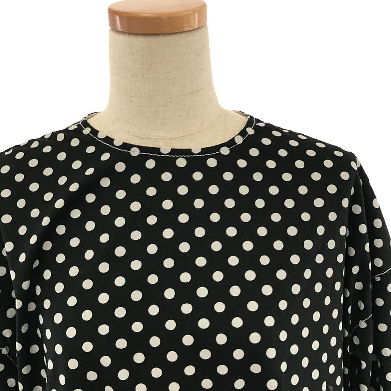 tricot COMME des GARCONS / トリココムデギャルソン ドット ギャザーロングワンピース