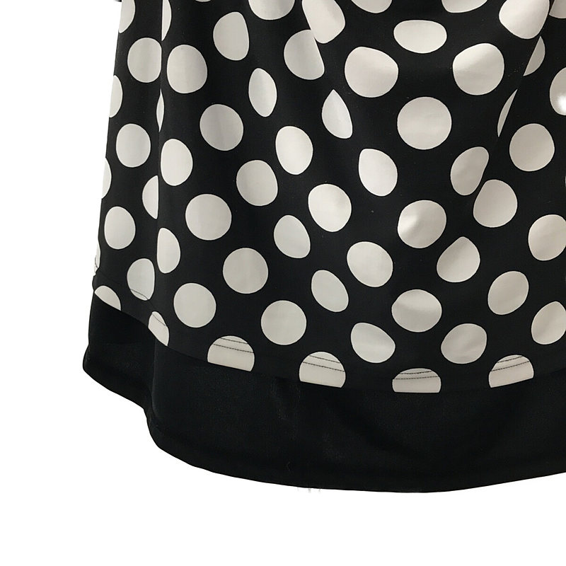 COMME des GARCONS / コムデギャルソン Landscape of Shadow / モノクロームの風景 ポリエステル 変形 レイヤード ドット ワイド ワンピース