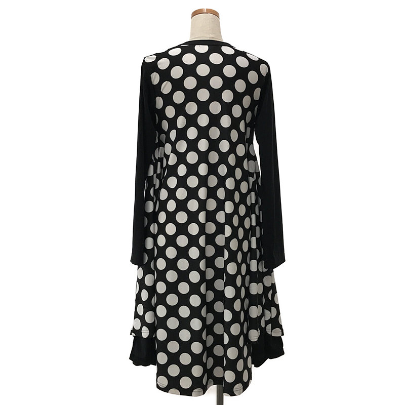 COMME des GARCONS / コムデギャルソン Landscape of Shadow / モノクロームの風景 ポリエステル 変形 レイヤード ドット ワイド ワンピース