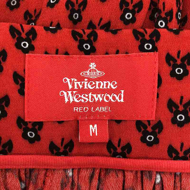 VIVIENNE WESTWOOD RED LABEL / ヴィヴィアンウエストウッドレッドレーベル 花柄 ウエストギャザー ワイドパンツ