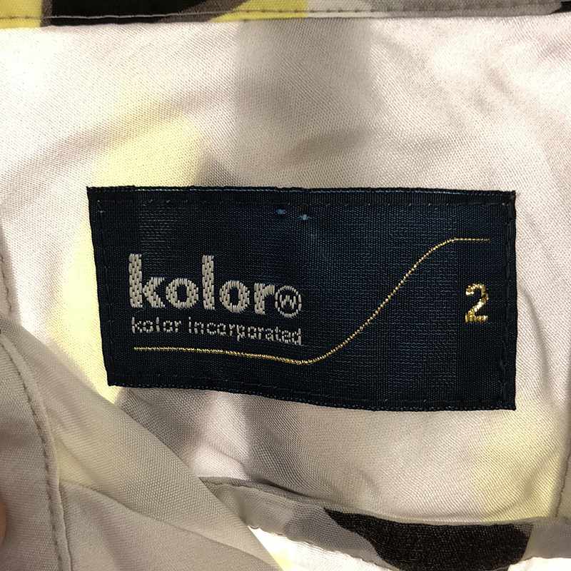 kolor / カラー バック裾デザイン ノースリーブシャツ