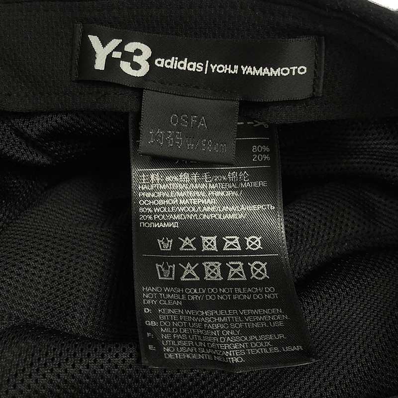 Y-3 / ワイスリー CH1 WOOL CAP / ウール ロゴ キャップ / 帽子 / ユニセックス / サイズ調整可