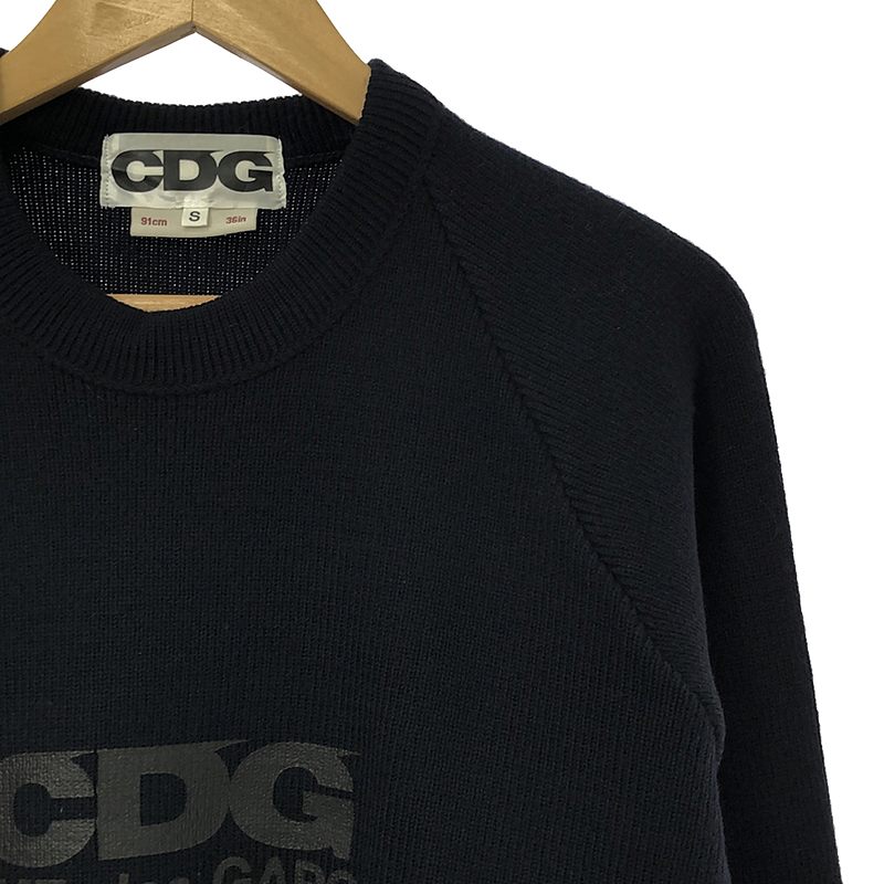 COMME des GARCONS / コムデギャルソン CDG / Charles Kirk / チャールズ カーク社製 ロゴ クルーネック ニット プルオーバー