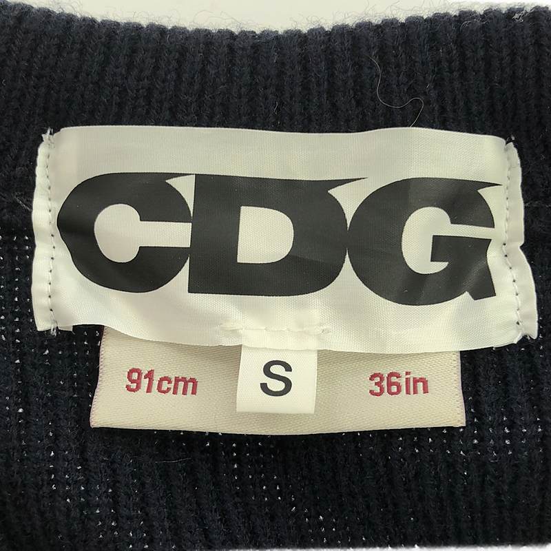 COMME des GARCONS / コムデギャルソン CDG / Charles Kirk / チャールズ カーク社製 ロゴ クルーネック ニット プルオーバー