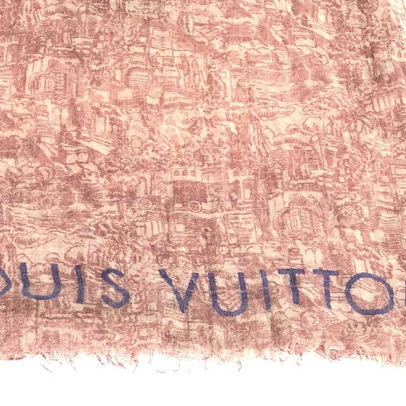 Louis Vuitton / ルイヴィトン ロゴ 総柄 シワ加工 フリンジストール