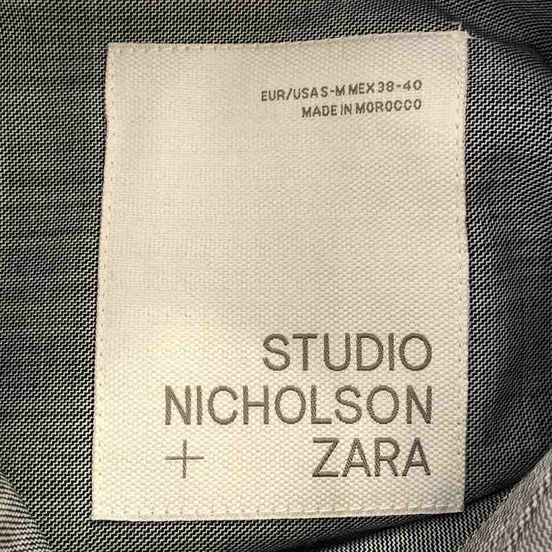 Studio Nicholson / スタジオニコルソン × ZARA ウール ポリエステル オーバーサイズ テクスチャーシャツ