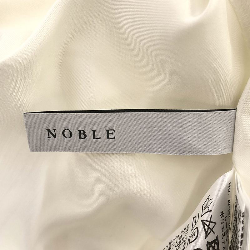 NOBLE / ノーブル レーヨンサンドウォッシュハシゴ刺しゅう ブラウス