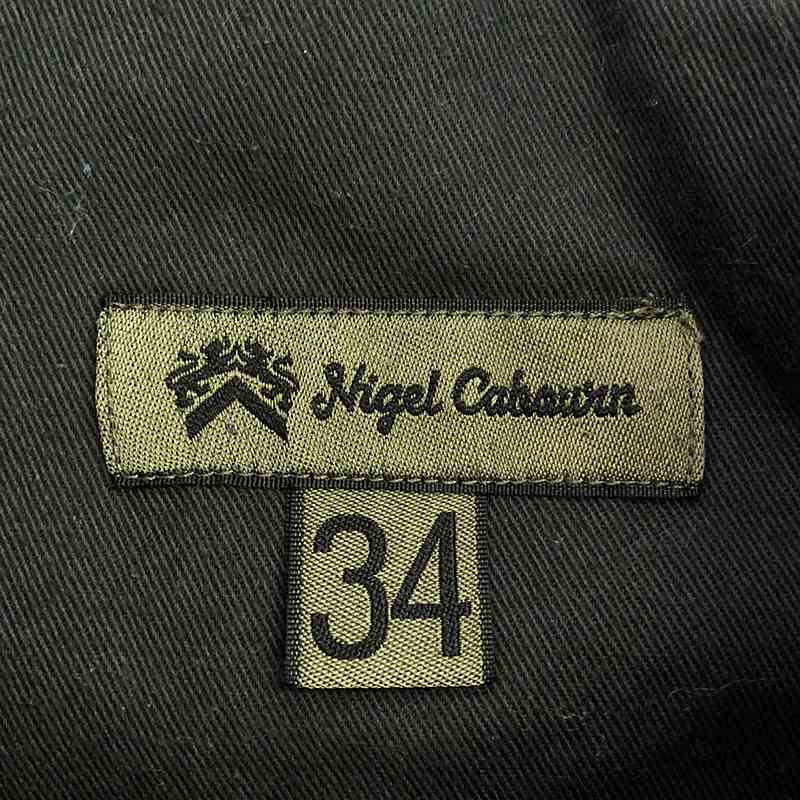 ​NIGEL CABOURN / ナイジェルケーボン リネン グレンチェック フレンチ ワークパンツ