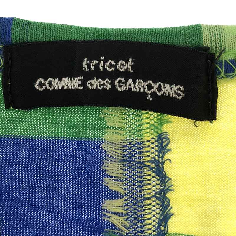 tricot COMME des GARCONS / トリココムデギャルソン ブロックデザイン クルーネックTシャツ