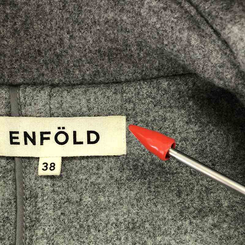 ENFOLD / エンフォルド ハードメルトンダッフルコート