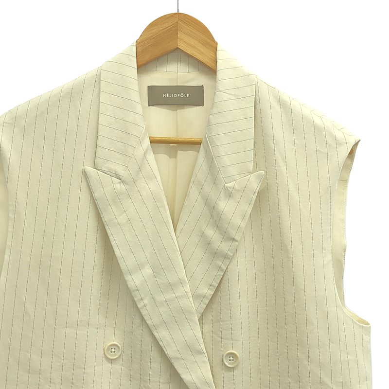 その他 DOUBLE BREASTED GILLET / ダブルブレスト オーバー ジレ ベスト / 総裏地