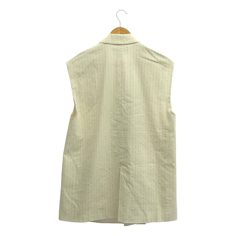 その他 DOUBLE BREASTED GILLET / ダブルブレスト オーバー ジレ ベスト / 総裏地