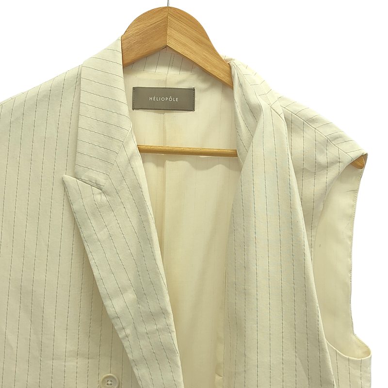 その他 DOUBLE BREASTED GILLET / ダブルブレスト オーバー ジレ ベスト / 総裏地