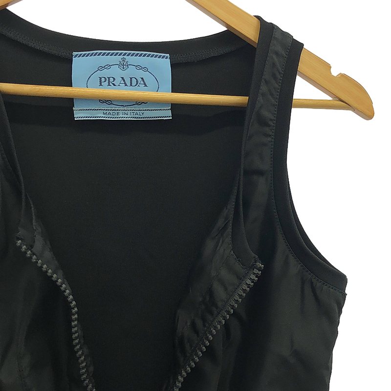 PRADA / プラダ ナイロン フロントジップ ベルト ベスト