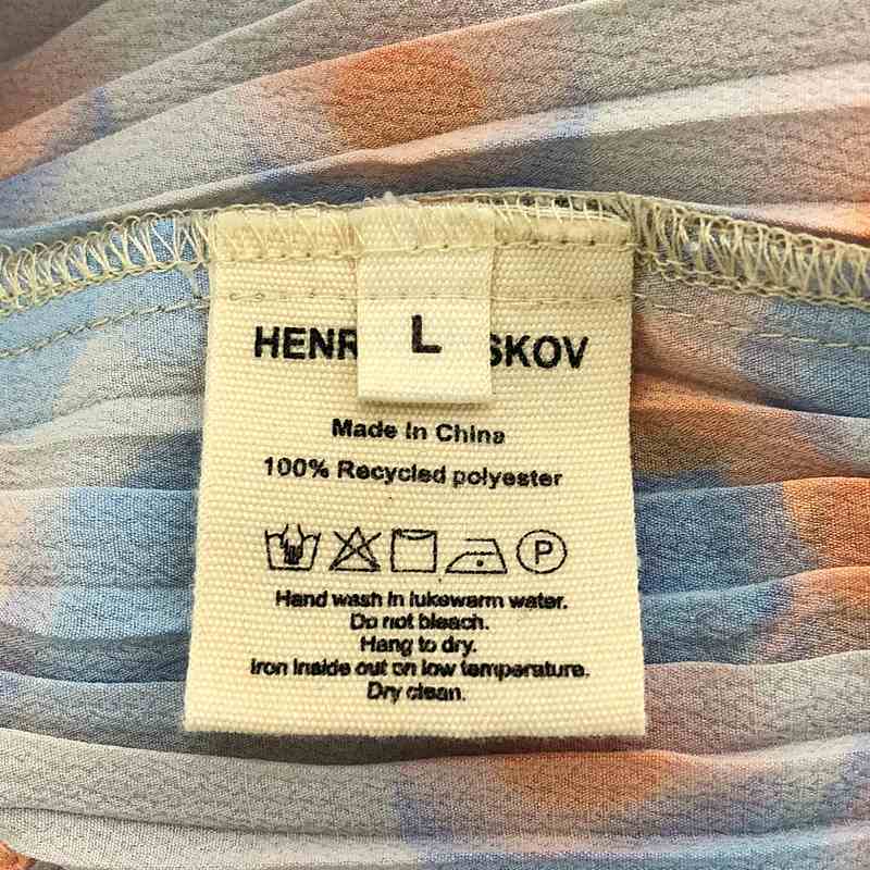 HENRIK VIBSKOV / ヘンリックヴィブスコフ Satellite Plisse Kaftan Blouse Light Moon Flowers ラップスカート