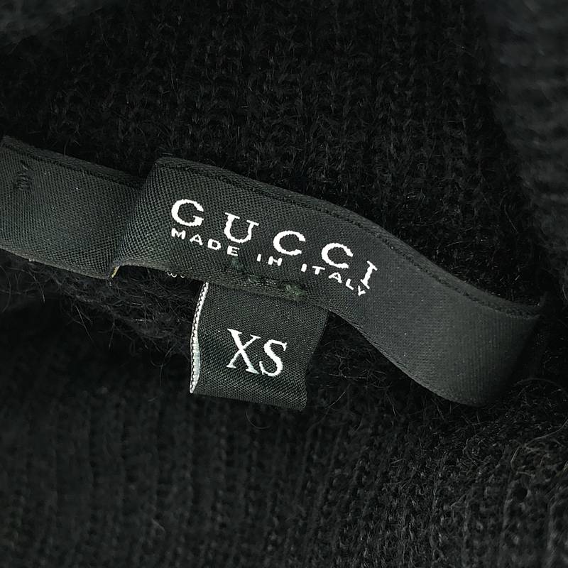 GUCCI / グッチ ウール モヘヤ インターロッキング ロゴ タートルネック ニット プルオーバー