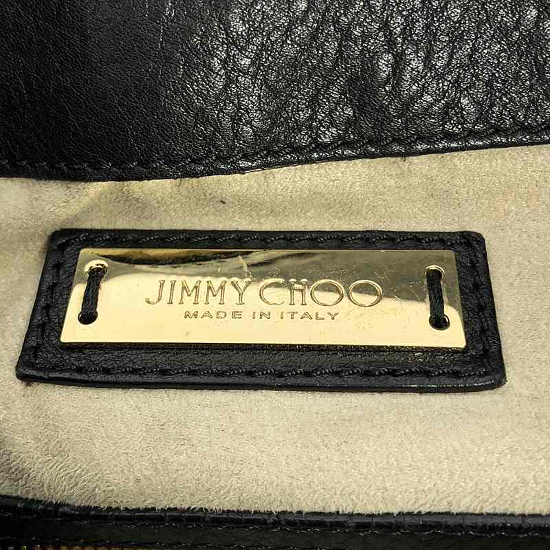 JIMMY CHOO / ジミーチュウ 2way レザー チェーン ショルダーバッグ