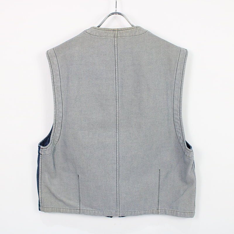 COMME des GARCONS HOMME PLUS / コムデギャルソンオムプリュス エスニック刺繍 切替デニムベスト