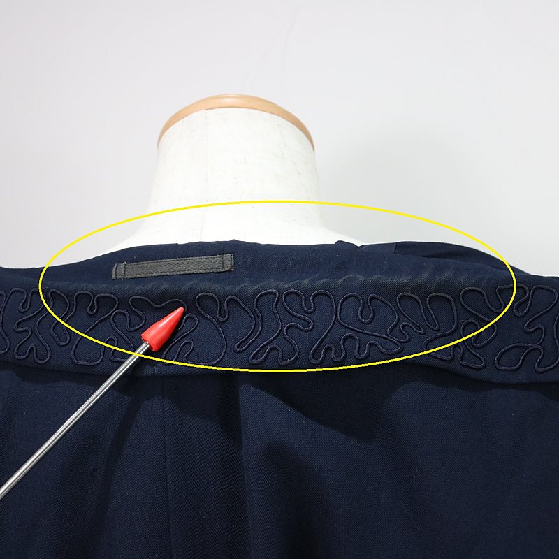 COMME des GARCONS HOMME PLUS / コムデギャルソンオムプリュス ウールギャバ 刺繍デザインテーラードジャケット