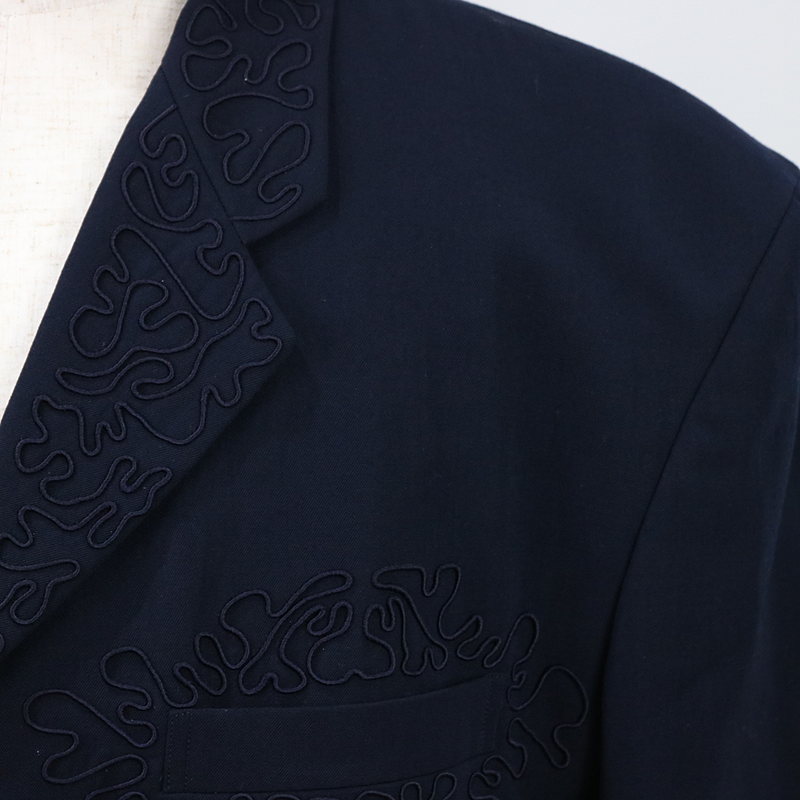 COMME des GARCONS HOMME PLUS / コムデギャルソンオムプリュス ウールギャバ 刺繍デザインテーラードジャケット
