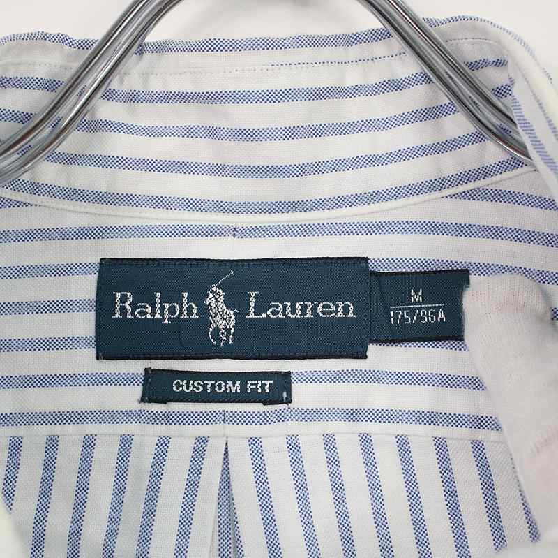 RALPH LAUREN / ラルフローレン ロゴ刺繍オックスフォードストライプボタンダウンシャツ