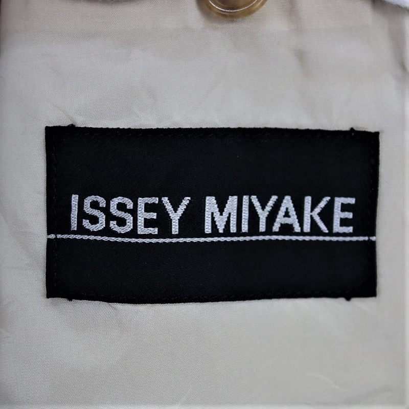ISSEY MIYAKE MEN / イッセイミヤケメン シルクリネン混ストライプノーカラージャケット