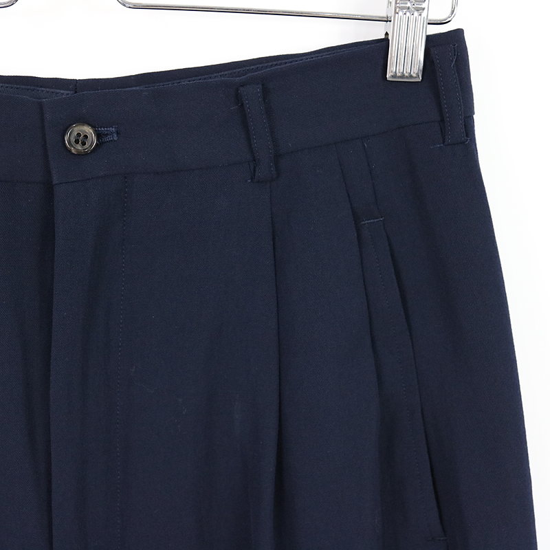 COMME des GARCONS HOMME PLUS / コムデギャルソンオムプリュス ウールギャバ 裾ボタン ツータックスラックス