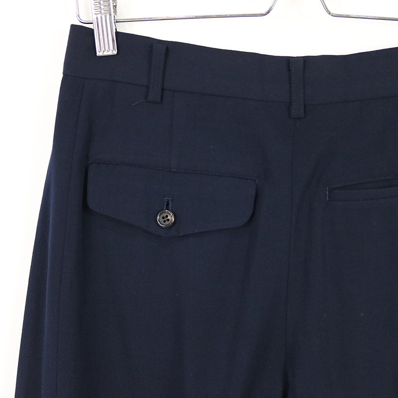 COMME des GARCONS HOMME PLUS / コムデギャルソンオムプリュス ウールギャバ 裾ボタン ツータックスラックス