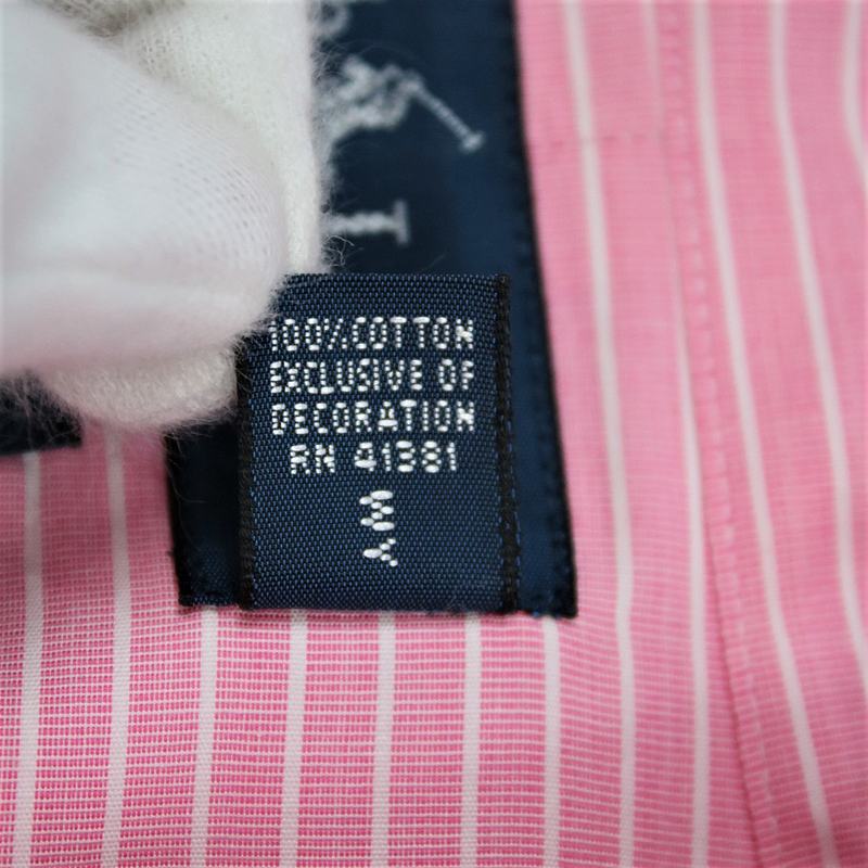 RALPH LAUREN / ラルフローレン CLASSIC FIT ロゴ刺繍ストライプボタンダウンシャツ