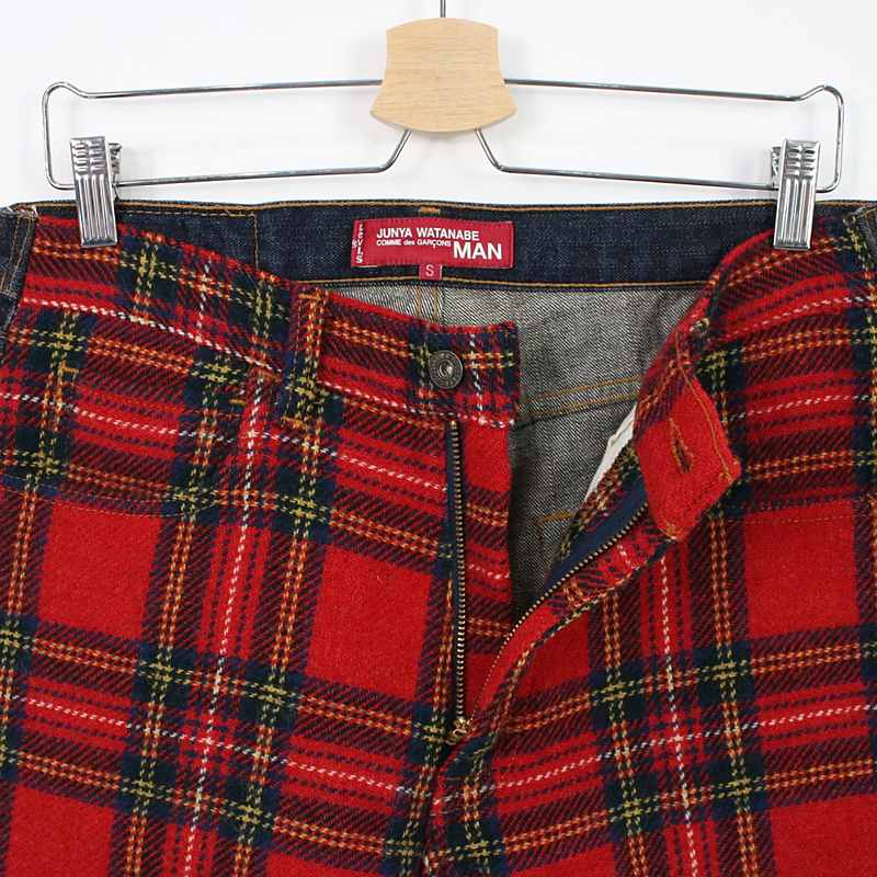 JUNYA WATANABE MAN / ジュンヤワタナベマン ×Levi's JW503 チェックドッキングデニムパンツ