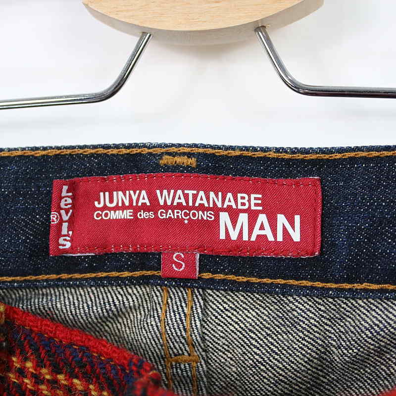 JUNYA WATANABE MAN / ジュンヤワタナベマン ×Levi's JW503 チェックドッキングデニムパンツ