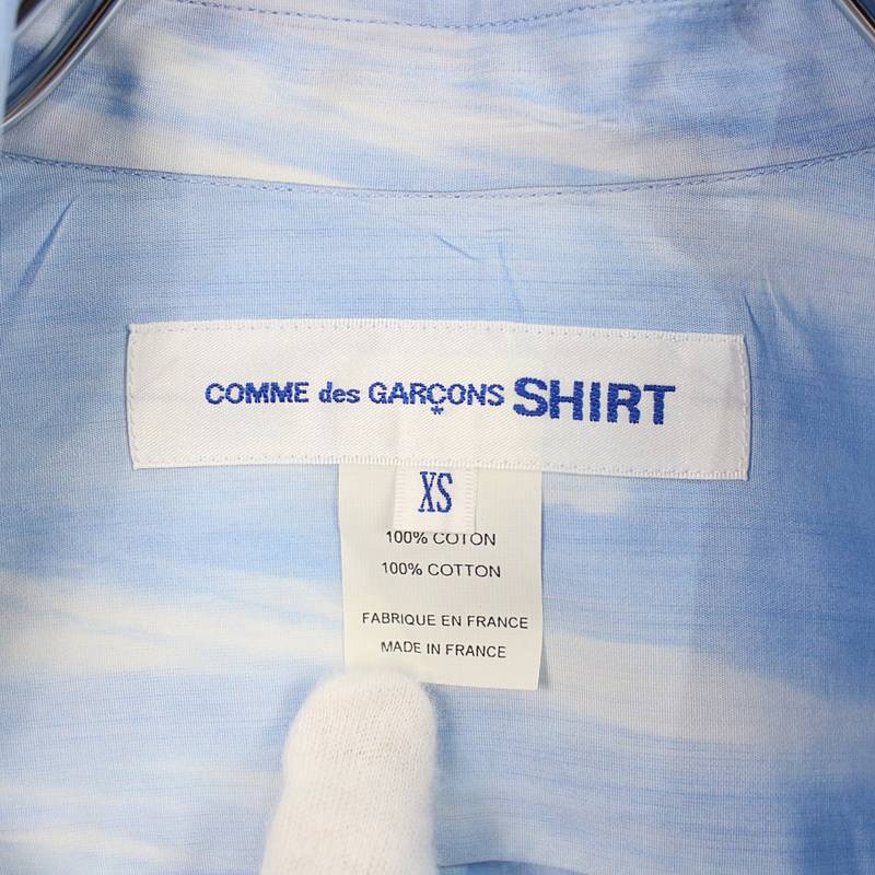 COMME des GARCONS SHIRT / コムデギャルソンシャツ ムラ染めコットン長袖シャツ