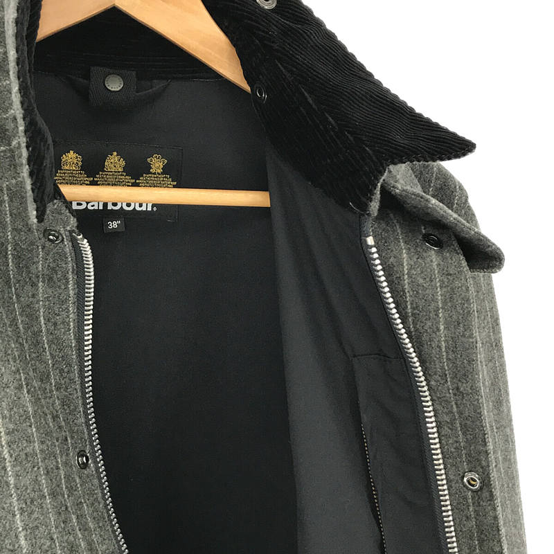 Barbour / バブアー SL BORDER Bonded Wool ボーダー ボンデッドウール ロング コート