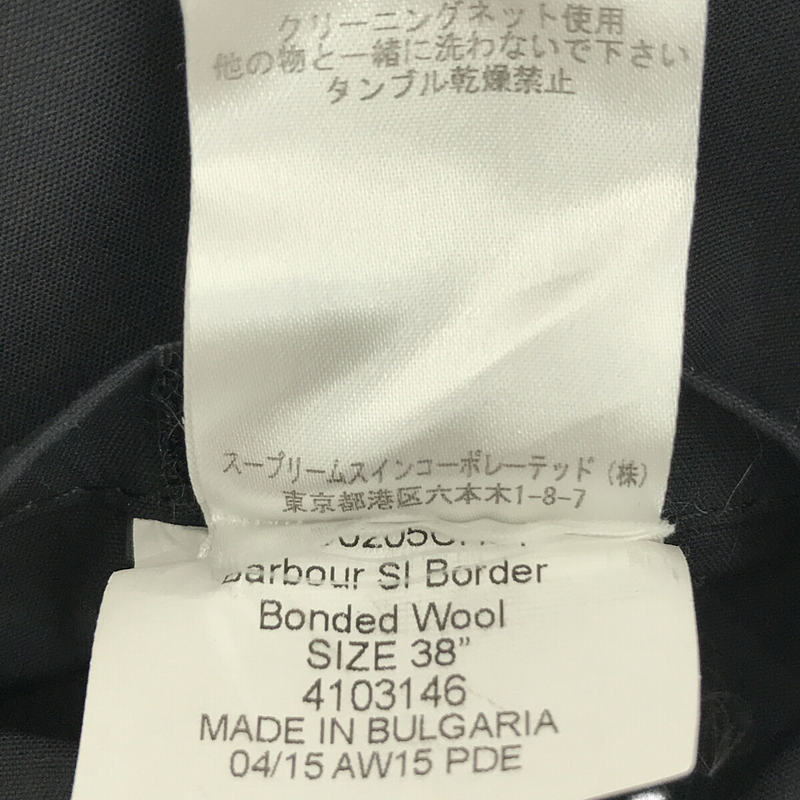 Barbour / バブアー SL BORDER Bonded Wool ボーダー ボンデッドウール ロング コート