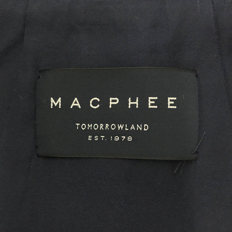 Tomorrowland MACPHEE / トゥモローランド マカフィー コットン 取外し可フード付き サイドジップ スプリング コート