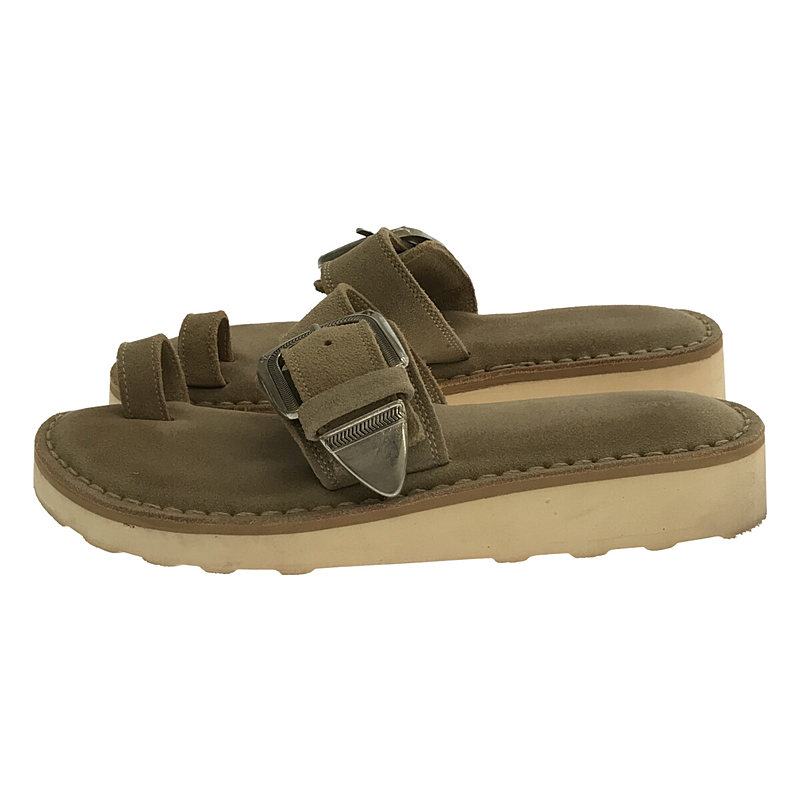 CAMINANDO / カミナンド スエード レザー バックルストラップ サンダル