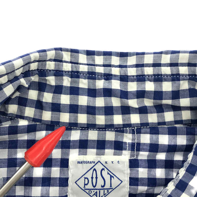 POST O'ALLS / ポストオーバーオールズ USA / BUTTON DOWN SHIRT ギンガムチェック ボタンダウンシャツ